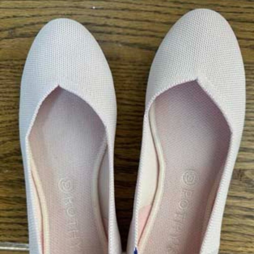 Rothy's light pink flats